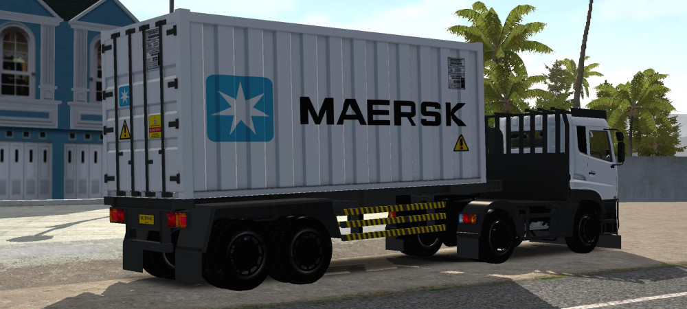 UD Quester Trailer Kontainer 20FT